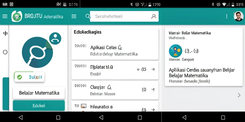 Antarmuka aplikasi BROJITU yang menarik dan interaktif untuk belajar matematika.