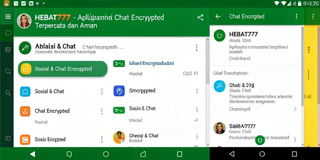 Antarmuka HEBAT777 yang aman dan nyaman untuk chatting.