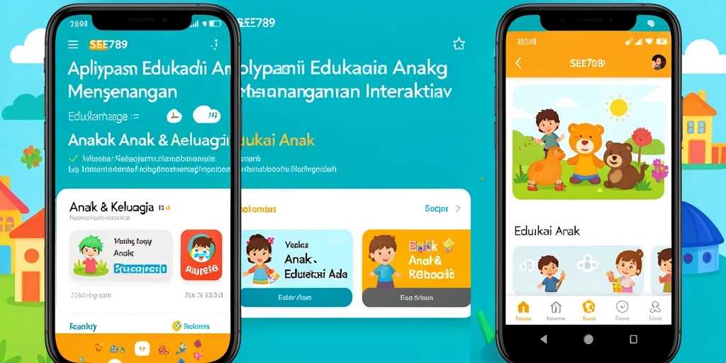 Tampilan antarmuka <strong>SEE789</strong> yang interaktif dan ramah anak.